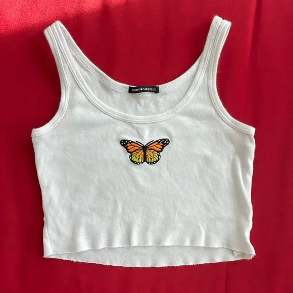 Brandy Melville butterfly tank - Picture 1 of 3